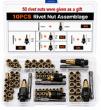 🏆LAST DAY SALE 49% OFF🛠️Head Rivet Nut Tool. M3 M4 M5 M6 M8 Rivnut Kit.Carbon Steel Rivnut Set