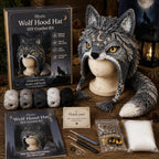 🐉✨ Fantasy Hood Hat DIY Crochet Kit | Premium Soft Yarn Materials with Step-by-Step Guide DIY Handmade Wearable Character Hood 🧶🎭
