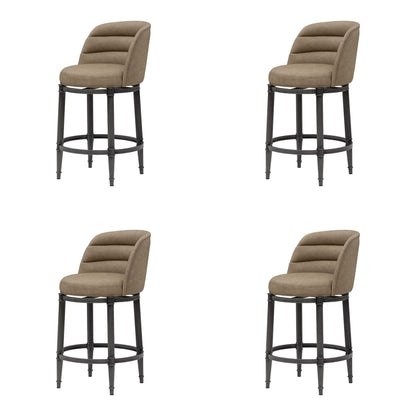 Eunice - Faux Leather Upholstered Swivel Counter Height Barstool