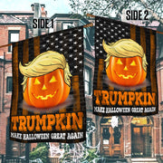 Trump Halloween Flag Trumpkin Make Halloween Great Again