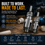 🔧Drill-Powered Pipe Thread Cutting Bit — Internal & External Threading for 1/2" & 3/4" Plastic Pipes