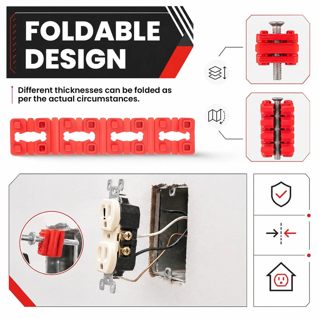⭐2026 USA Sale: Up to 50% OFF -✨Outlet Spacers for Electrical Box for Fixing Loose or Recessed Outlets