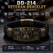 DD-214 Veteran Honor Bracelet 🎖️ Service Earned. Honor Worn.