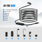 🔥LAST DAY SALE 49% OFF-🔎 Plug-and-Play Endoscope Camera - Compatible with Android & iPhone & ipad for Direct Connection