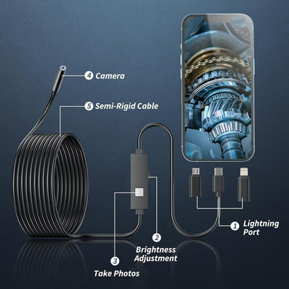 🔥LAST DAY SALE 49% OFF-🔎 Plug-and-Play Endoscope Camera - Direct Connection