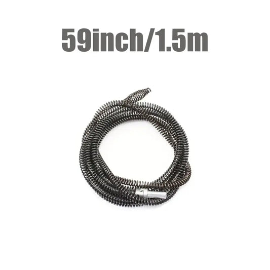 🔧 Flexible Drill-Powered Drain Cleaning Snake – Deep Pipe Clog Remover for Sinks. Showers & Toilets