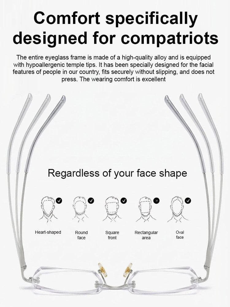 🔥Buy 1 Get 1 Free (2 pairs) – 【Co-Created by Designers】Gypsophila Smart Zoom and Color-Changing Reading Glasses