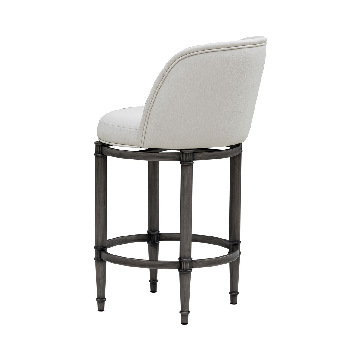 Eunice - Faux Leather Upholstered Swivel Counter Height Barstool