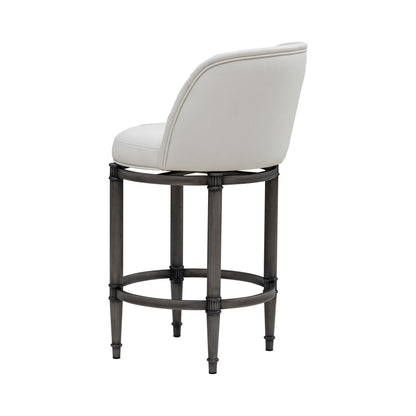 Eunice - Faux Leather Upholstered Swivel Counter Height Barstool
