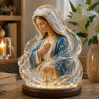 🔥HOT SALE🔥🙏Our Lady of Starlight Illuminated Prayer Statue | Religious Decor & Faith Gift✨
