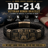DD-214 Veteran Honor Bracelet 🎖️ Service Earned. Honor Worn.