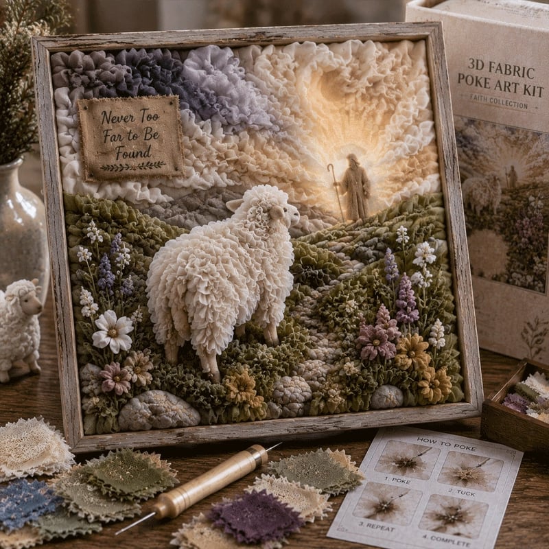🏆Flash Sale⚡ 5K+ SOLD! - ✝️3D Christian Fabric Poke Art Kit