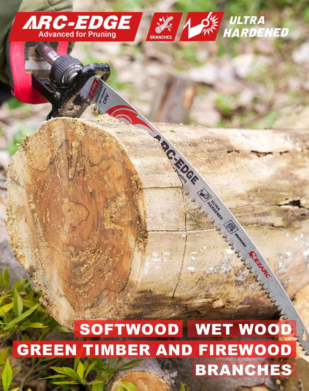 Tree Trimming/Wood Cutting – Japanese Teeth Arc Edge 6 TPI Reciprocating Saw Blade