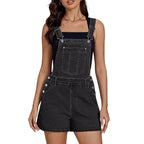 🎉 LIMITED TIME 49% OFF! 🎀 Women's Casual Denim Short Overalls – 50K+ Sold! Loose Relaxed Fit & Multi Pockets 💞