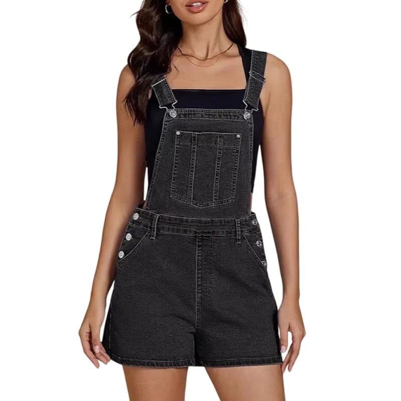 🎉 LIMITED TIME 49% OFF! 🎀 Women's Casual Denim Short Overalls – 50K+ Sold! Loose Relaxed Fit & Multi Pockets 💞