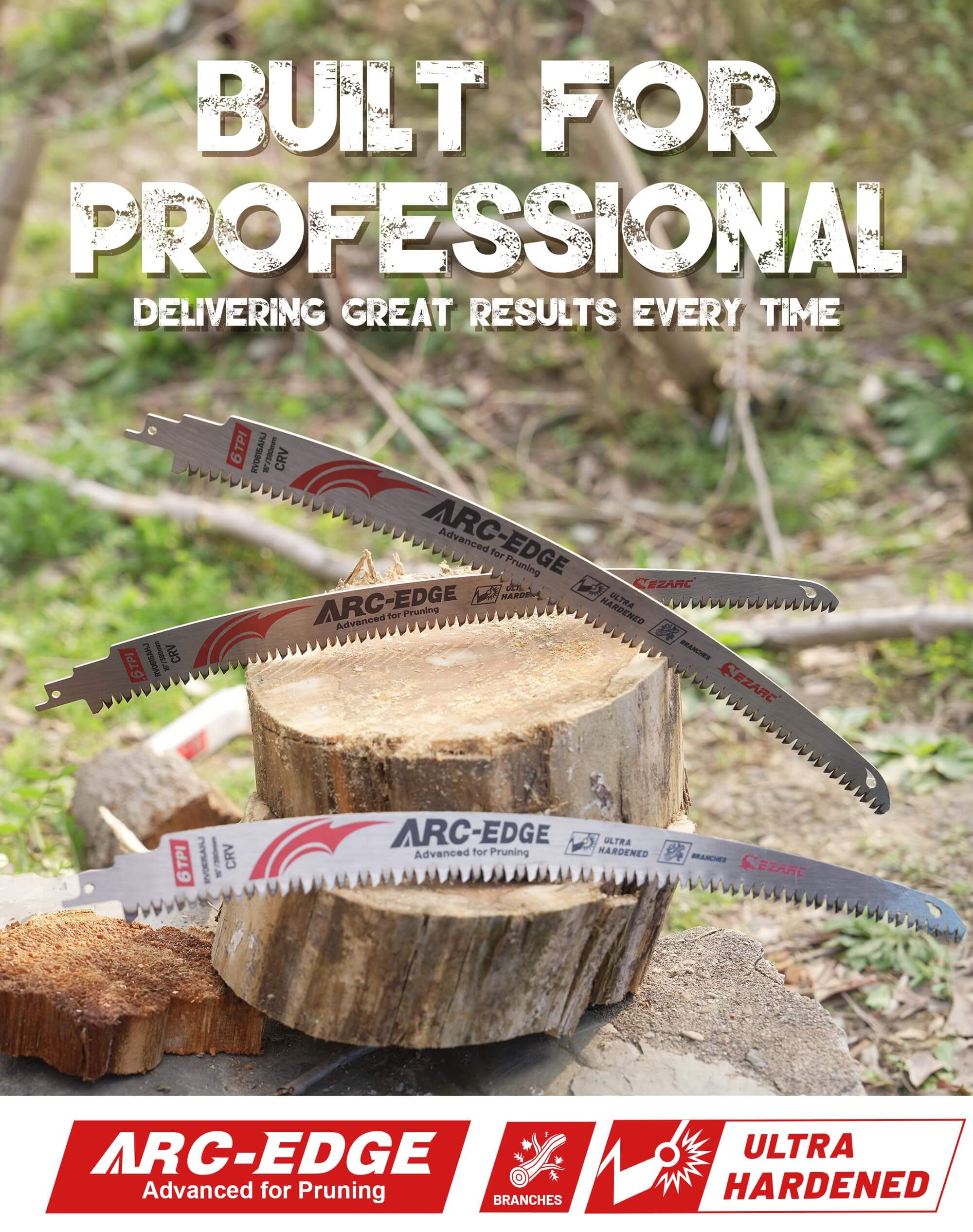 Tree Trimming/Wood Cutting – Japanese Teeth Arc Edge 6 TPI Reciprocating Saw Blade