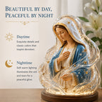 🔥HOT SALE🔥🙏Our Lady of Starlight Illuminated Prayer Statue | Religious Decor & Faith Gift✨