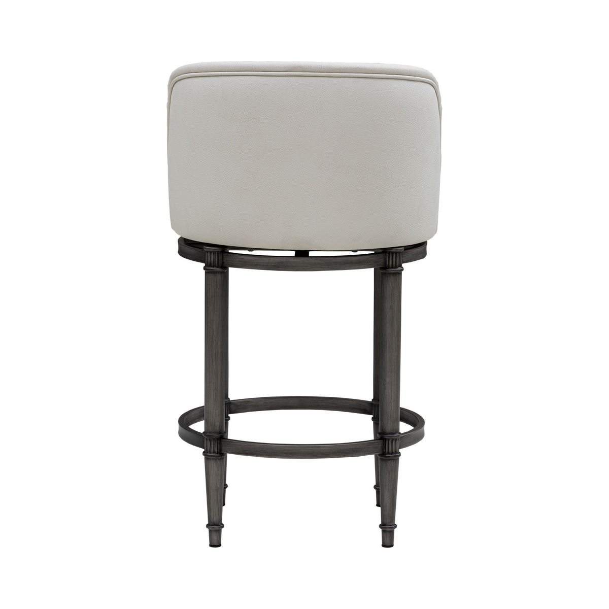 Eunice - Faux Leather Upholstered Swivel Counter Height Barstool