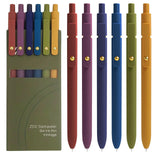 Gel Pens, 6 Pcs 0.5mm Fine Point Smooth Writing Pens Cute Pens, High-End Series Black Ink Pens for Journaling Note Taking, School Office Supplies for Women Men
