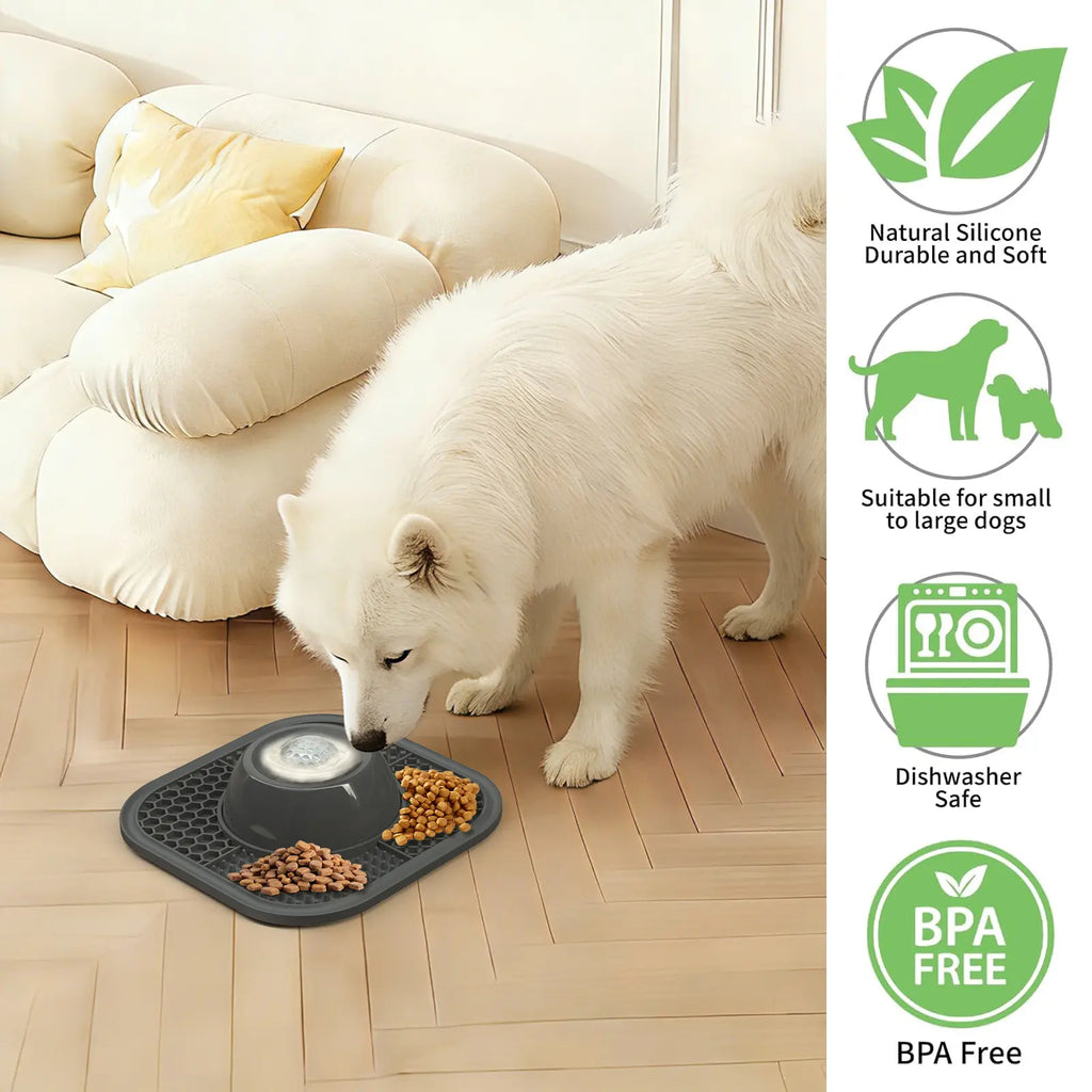 PawLove Slow Feeder Dog Bowls for Liquid Treat, Anti-Slip【Entertained Ball-in】 Bone Broth Dog Lick Bowl, 3/4 Cup Yogurt Pup Lick Toy for Large Medium Small Breeds Dietary Supplement/Post-op Nutrition pet stuff dogaccessories #summervibes #petlovers, Slow