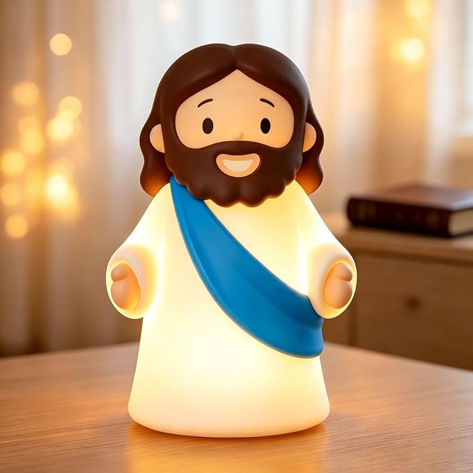 Jesus Night Light Rechargeable Bedside Night Light