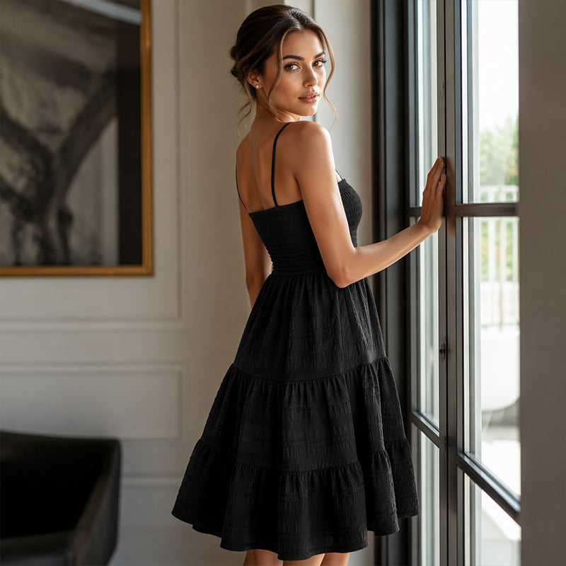 👗 Dames Mouwloze Gerimpelde Mini-jurk | 40% KORTING ⏰ Zomerdeal!