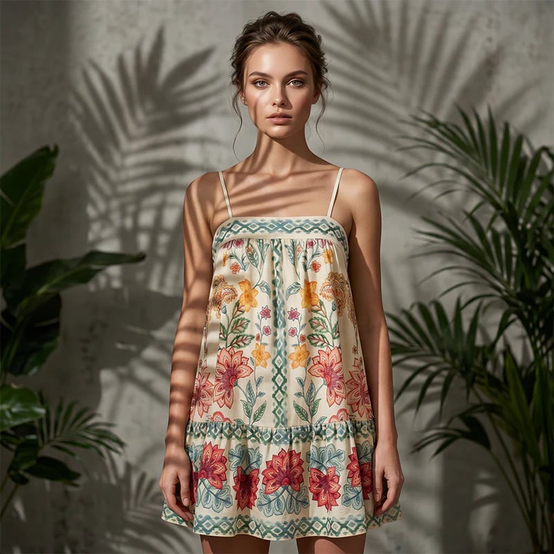 Women's Summer Printed Camisole Dress