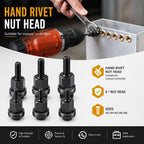 🏆LAST DAY SALE 49% OFF🛠️Head Rivet Nut Tool. M3 M4 M5 M6 M8 Rivnut Kit.Carbon Steel Rivnut Set