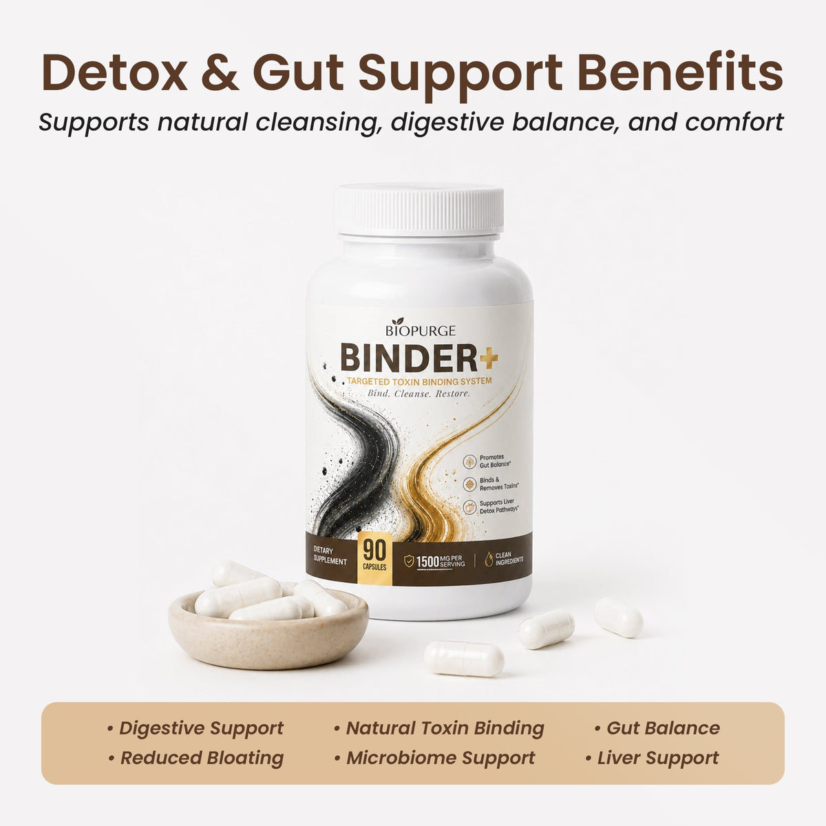 Binder+ Detox Support Capsules