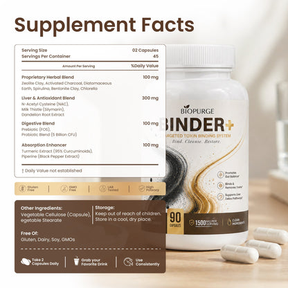 Binder+ Detox Support Capsules