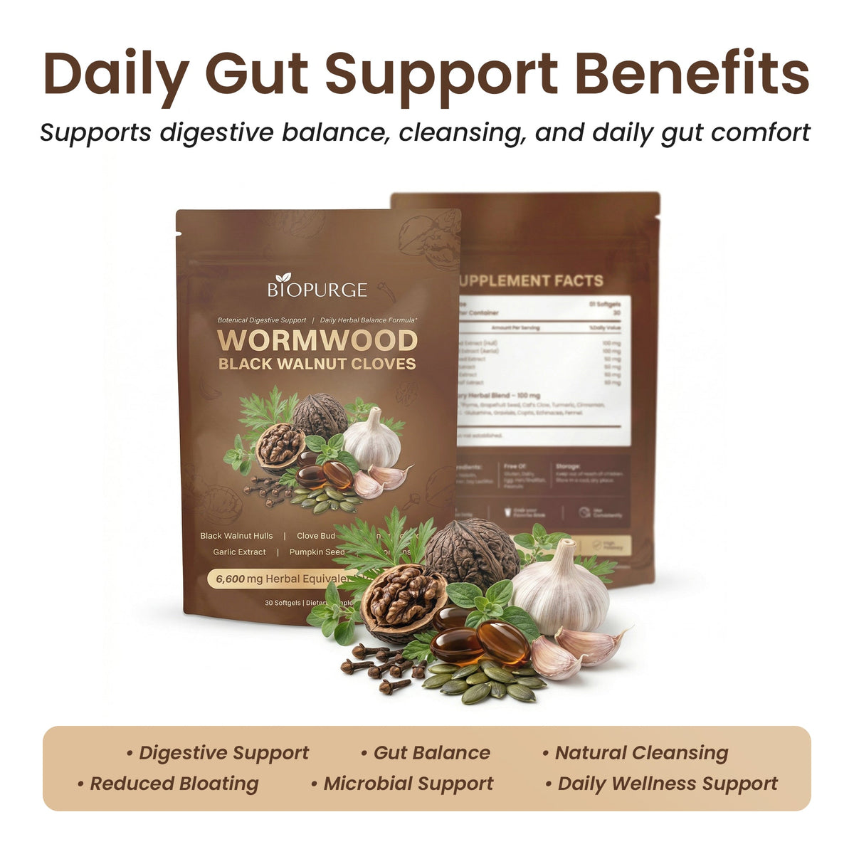 Wormwood Black Walnut Softgel Pack