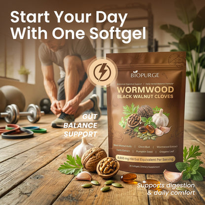 Black Walnut Wormwood Cleanse - 6,600mg softgels
