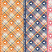 Dear Sweethearts Alphabet & Plaid Stripe Yardage – Multi | American Jane | In Stock
