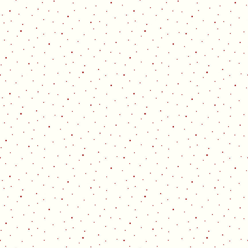 Dapple Dot Barn Red Yardage | Riley Blake Designs Basic | Sold by the Yard