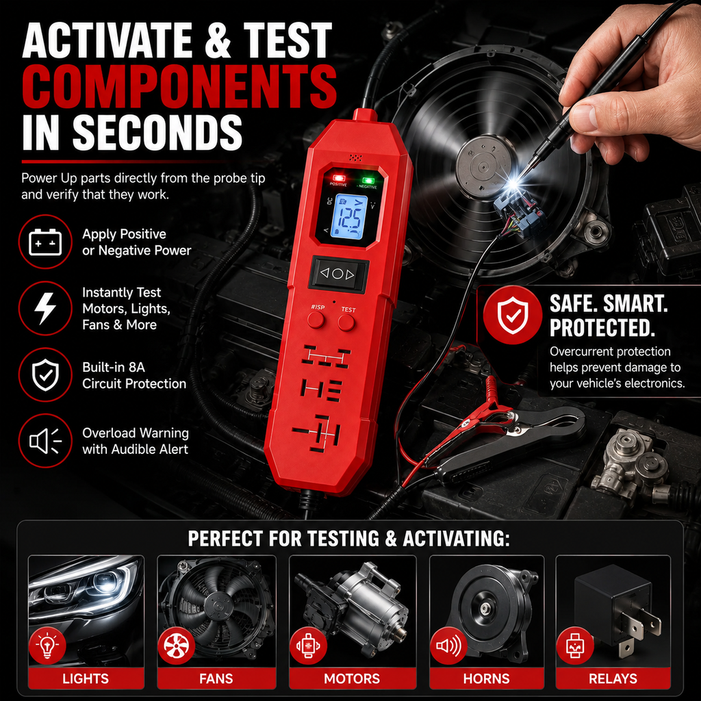 🛠️3-in-1 Automotive Power Circuit Probe & Relay Tester – 12V/24V Electrical Diagnostic Tool