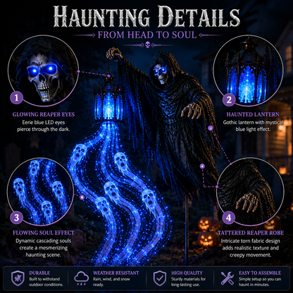 🔥Animated Halloween Soul Harvester Garden Light Collection💀