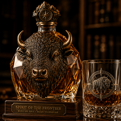 American Bison Frontier Legacy Whiskey Decanter Set🎁