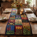 Rustic Bloom Quilted Table Runner