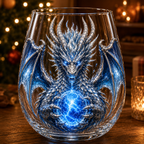 🐉Limited Edition 3D Mythic Dragon Glass Art Cup -✨Luxury Raised Fantasy Glassware for Whiskey, Home Bar Décor & Legendary Gifts 🎁