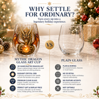 🐉Limited Edition 3D Mythic Dragon Glass Art Cup -✨Luxury Raised Fantasy Glassware for Whiskey, Home Bar Décor & Legendary Gifts 🎁