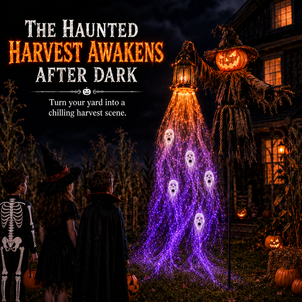 🔥Animated Halloween Soul Harvester Garden Light Collection💀