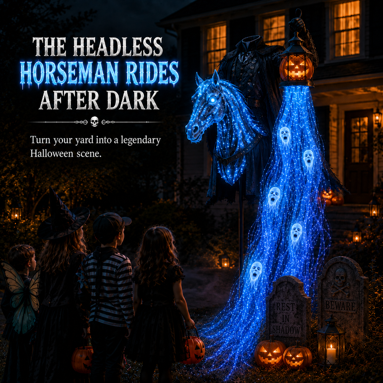 🔥Animated Halloween Soul Harvester Garden Light Collection💀