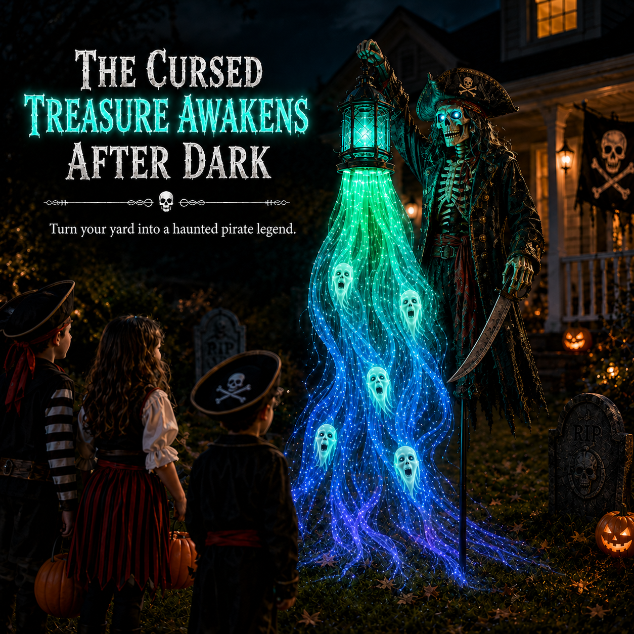 🔥Animated Halloween Soul Harvester Garden Light Collection💀