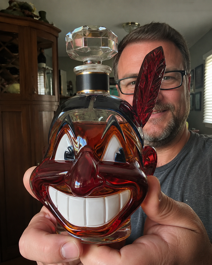 Let's Go Tribe! 125th Anniversary Chief Wahoo Whiskey Bottle