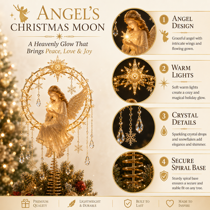 👼 Angel's Christmas Moon™ – A Heavenly Glow for Your Tree ✨