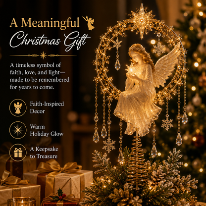 👼 Angel's Christmas Moon™ – A Heavenly Glow for Your Tree ✨