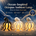 🎁🎉Only $29.99 This Week🌟🐙 Ocean Sculpture Octopus Ambient Table Lamp