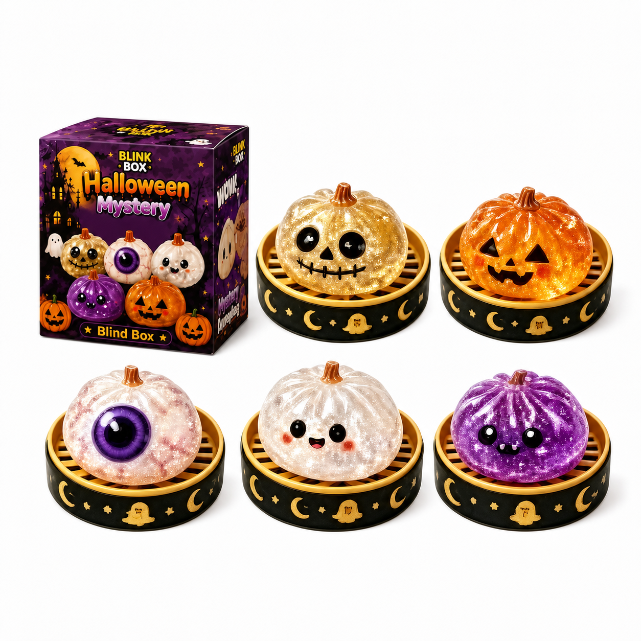 🎃🎃🎃👻 Last Day 50% OFF – Adorable Halloween Ghost Squishies You Can't Put Down! 🖐️