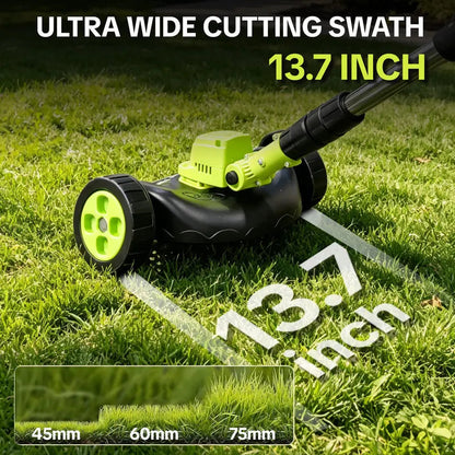 🌿 3-in-1 Cordless Grass Trimmer | Brushless Lawn Mower &amp; Edger for Yard Care