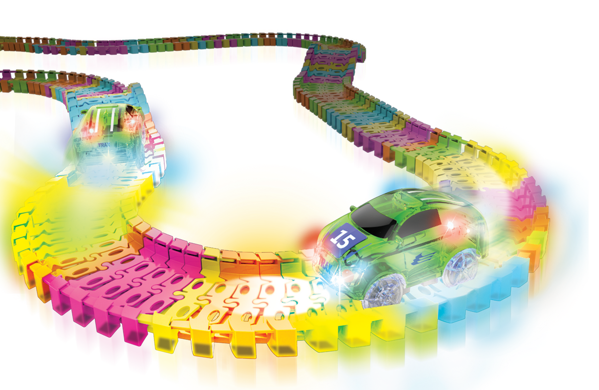 Twister Tracks 221 (11 feet) Neon Glow Track + 1 Car Set
